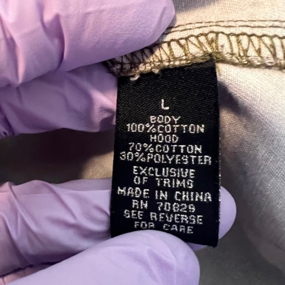 Rue 21 Green Camouflage Drawstring Button Hooded Shirt Jacket Shacket Sz LG - Picture 9 of 12